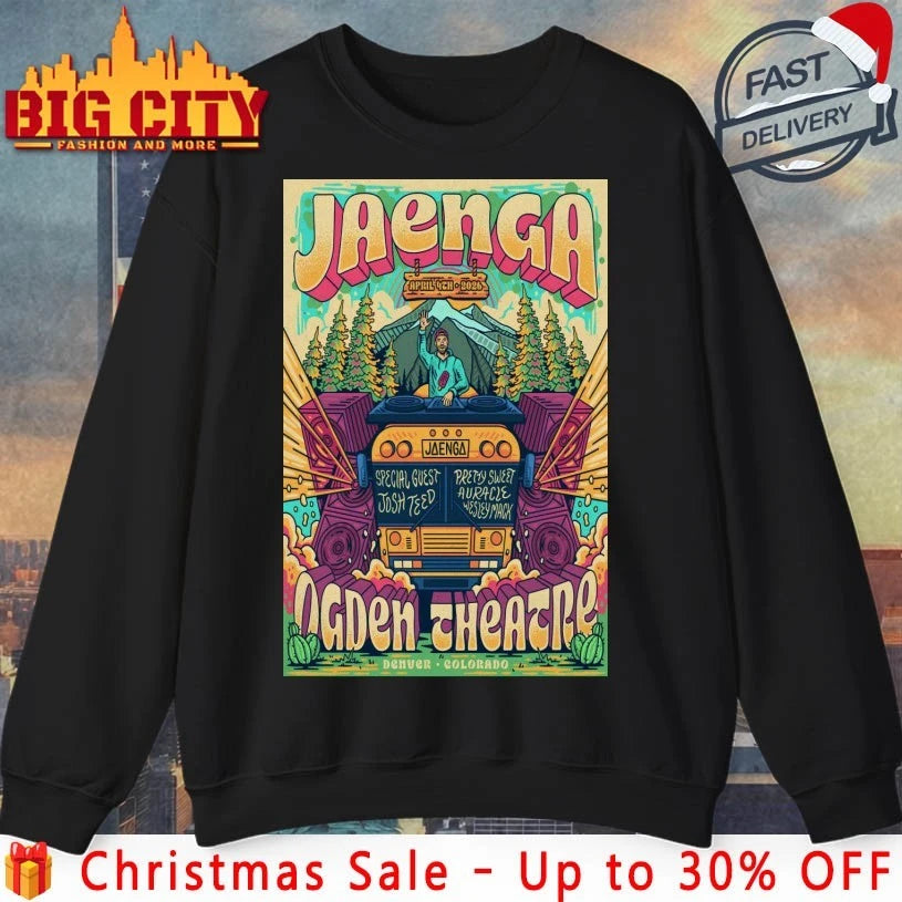 Jaenga Apr 04 2026 Ogden Theatre Denver CO Tour Poster shirt