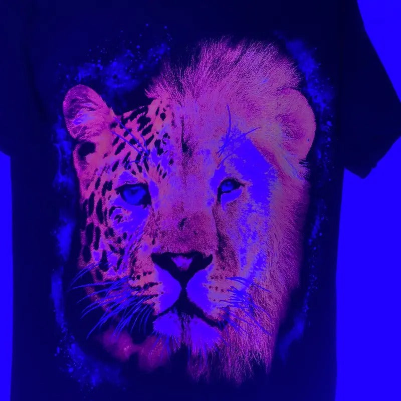 Jaguar and Lion T-shirts Cotton Cotton Black Menswear Hoodie, Sweatshirt | RetroVerseTees.com