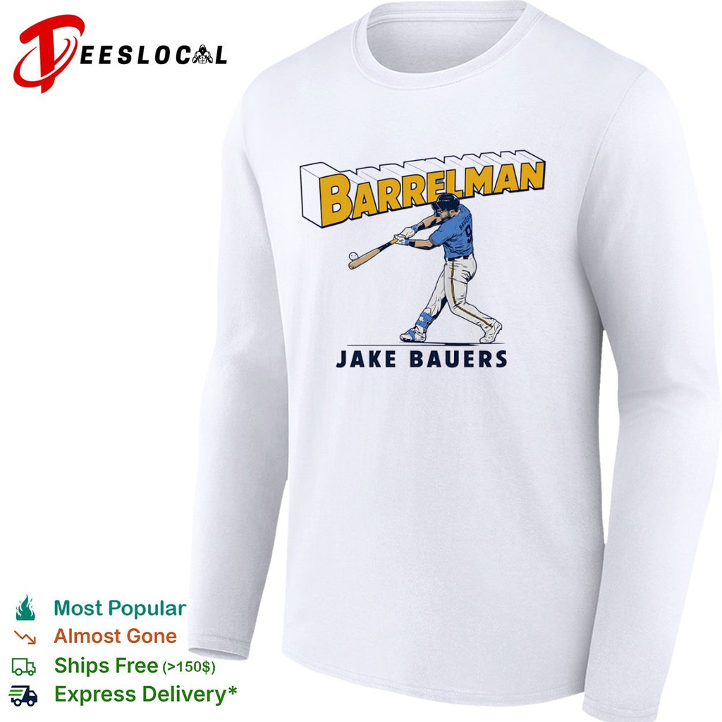 Jake Bauers Barrelman Baseball Player MLB shirt