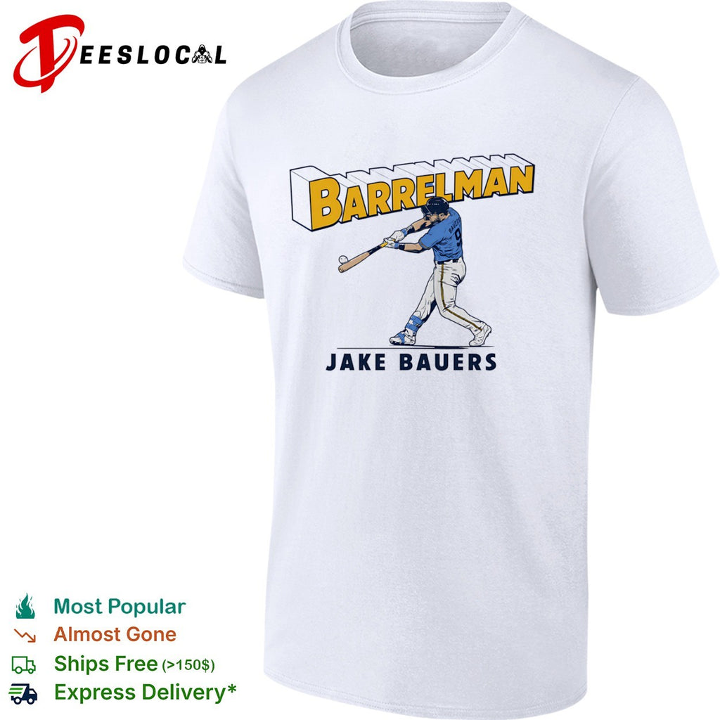 Jake Bauers Barrelman Baseball Player MLB shirt