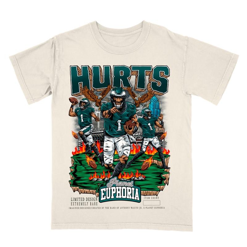 Jalen Hurts V2 Tee Hoodie, Sweatshirt | RetroVerseTees.com