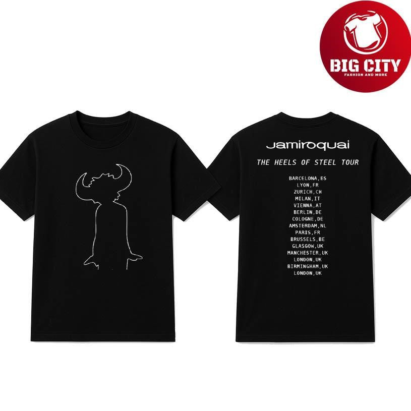 Jamiroquai Heels Of Steel Buffalo Man Tour 2025 Two Sided Shirt