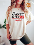 Janet And Rita For President 2024 Shirt And Shirt, Grannies For President Janet Rita Here Come The Grannies Shirt, Bluey...