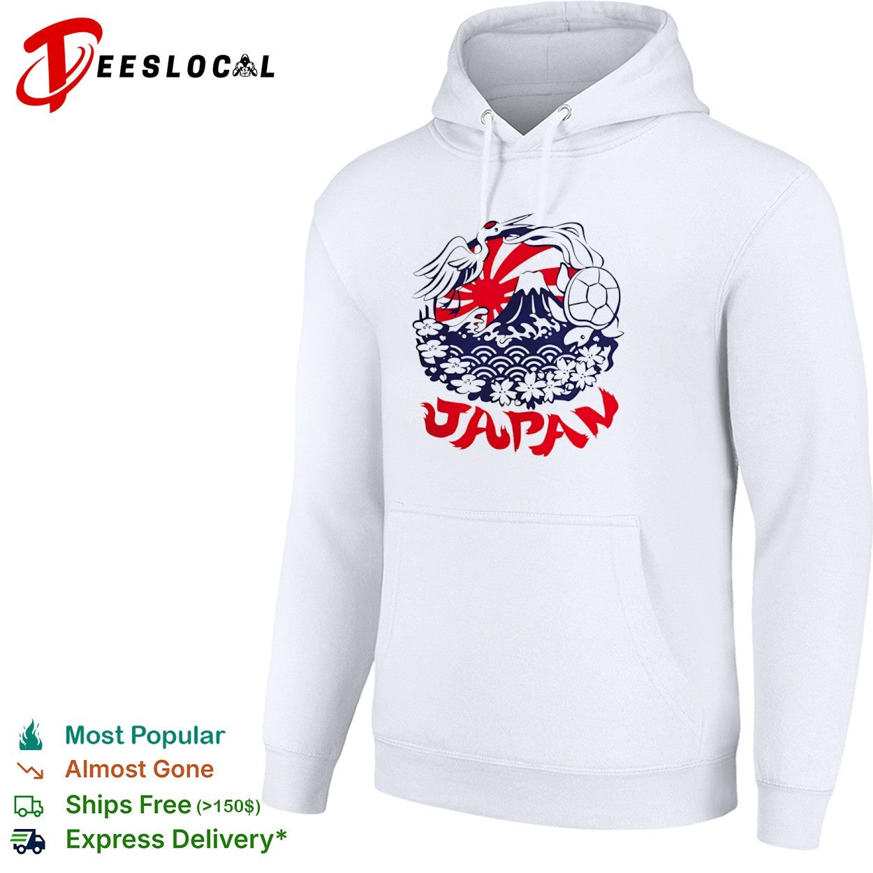 Japan Mt Fuji Crane Turtle Sakura Floral Rising Sun Symbolism shirt