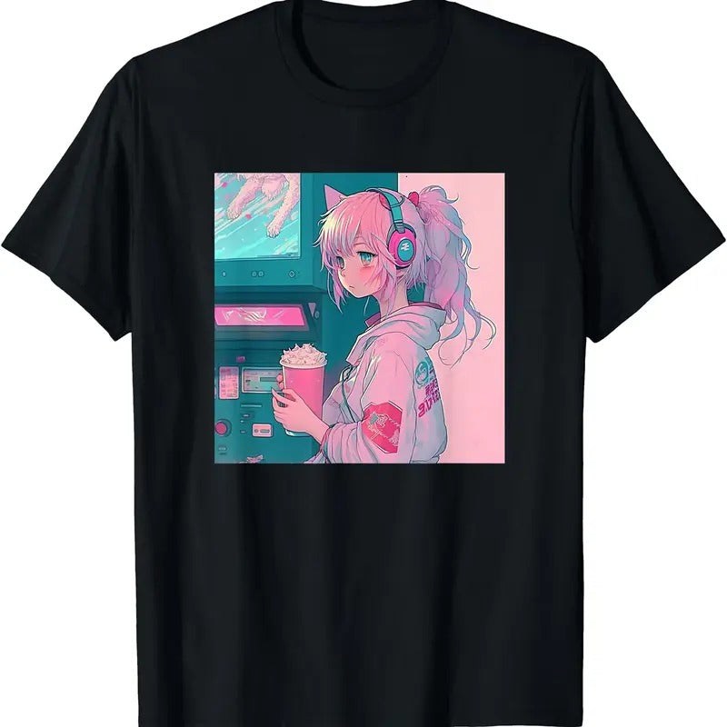 Japanese Anime Girl TShirt Hoodie, Sweatshirt | RetroVerseTees.com
