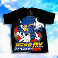 Japanese Blue Hedgehog heroes adventures shirt, Dreamcast Retro video game y2k streetwear shirt graphic tee unisex...