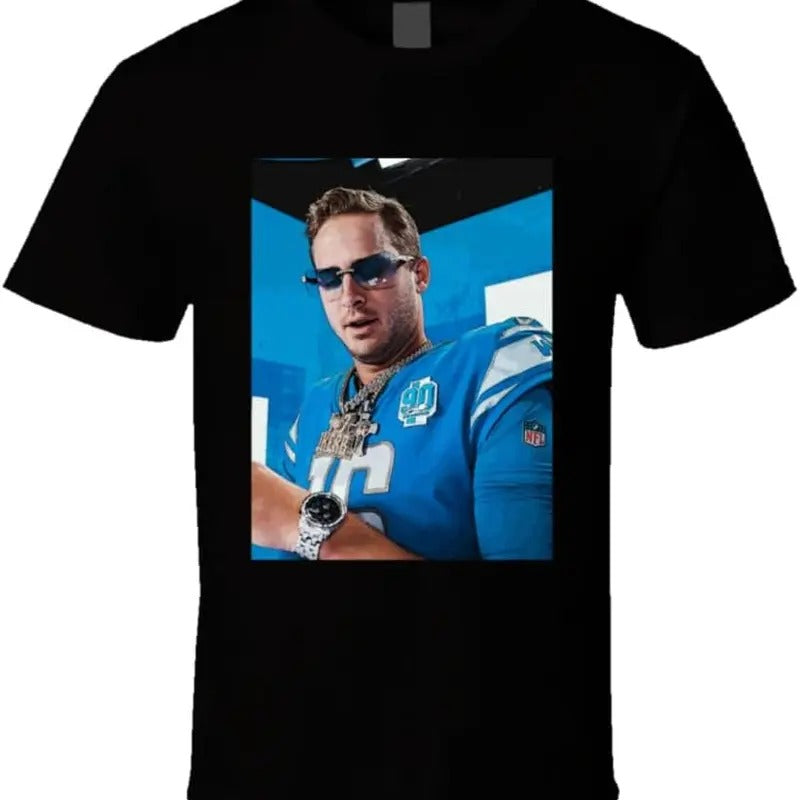 Jared Goff Iced Out Detroit Football Fan T Shirt Hoodie, Sweatshirt | RetroVerseTees.com