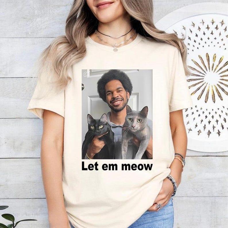 Jarrett Allen Cats Let Em Meow T Shirt Hoodie, Sweatshirt | RetroVerseTees.com