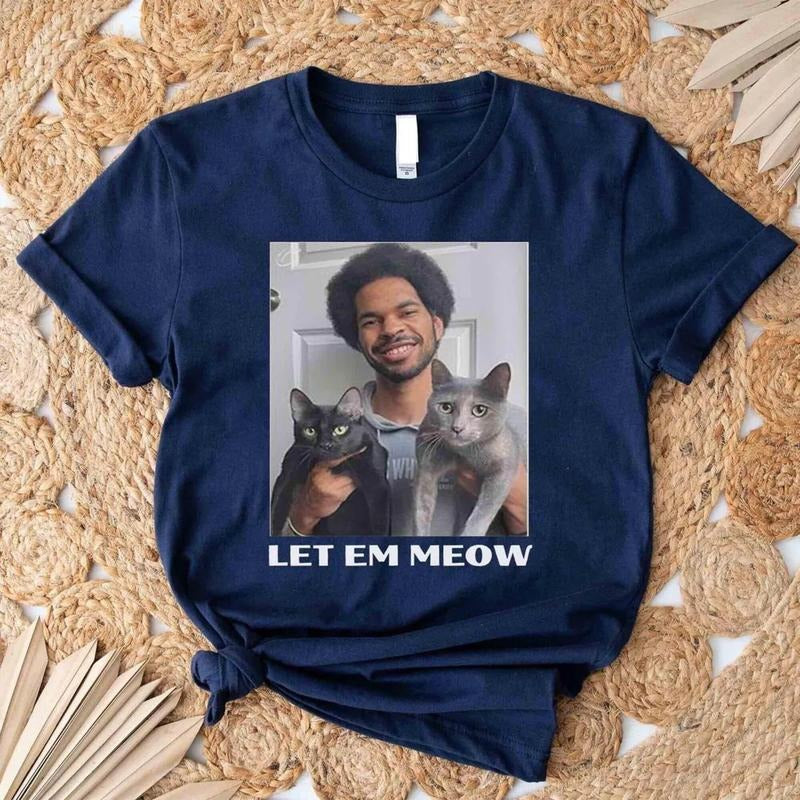 Jarrett Allen Cats Let Em Meow T-Shirt, Gift For Him, Gift For Her, Gift For Fan Hoodie, Sweatshirt | RetroVerseTees.com