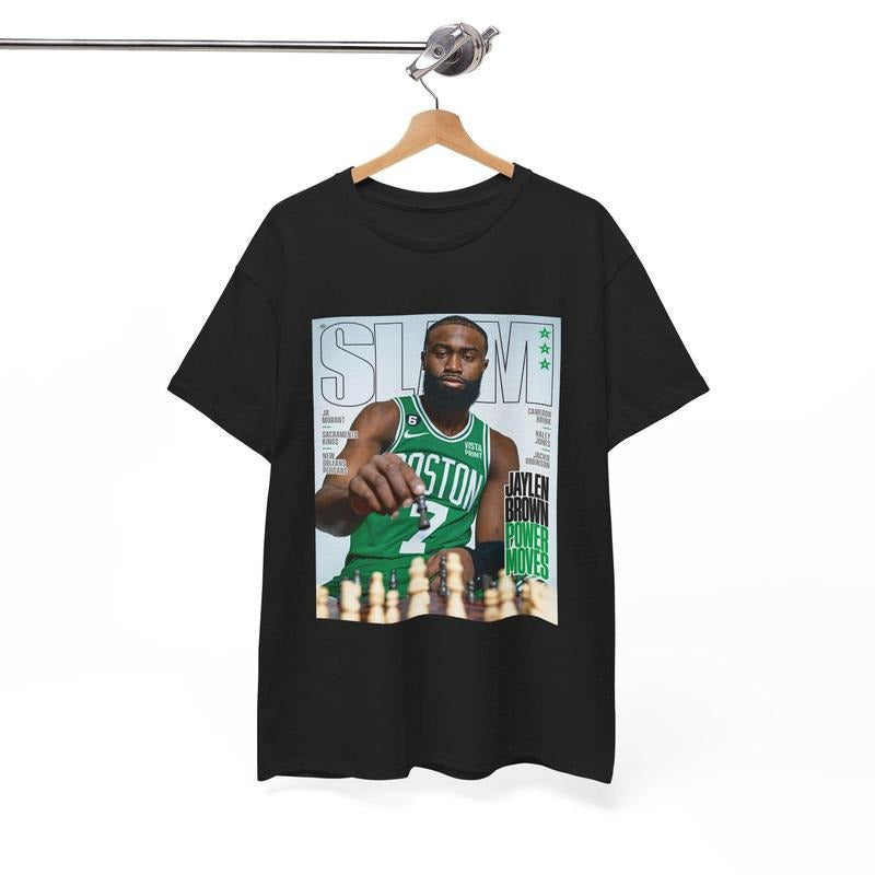 Jaylen Jb Brown Boston Unisex Slam Graphic Tee T-Shirt, Gift For Fan Hoodie, Sweatshirt | RetroVerseTees.com