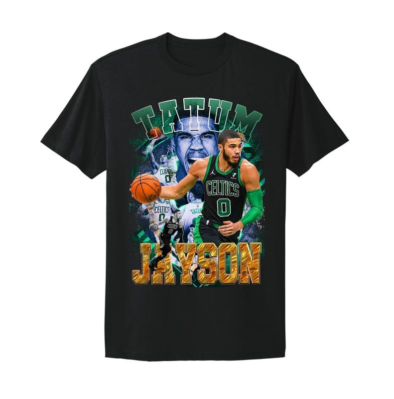 Jayson Tatum Boston Graphic Tee Bean Town Black T-Shirt, 100% Cotton Unisex Shirt, Gift For Fan Hoodie, Sweatshirt