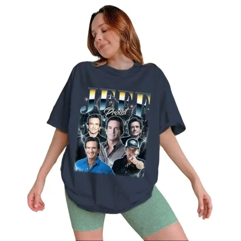 Jeff Probst Shirt, Jeff Probst Presenter Homage Sweatshirt, Television Presenter Tee Hoodie | RetroVerseTees.com
