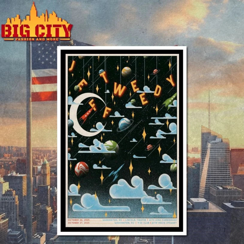 Jeff Tweedy Oct 26 2025 Lincoln Theatre in Washington, DC Poster shirt