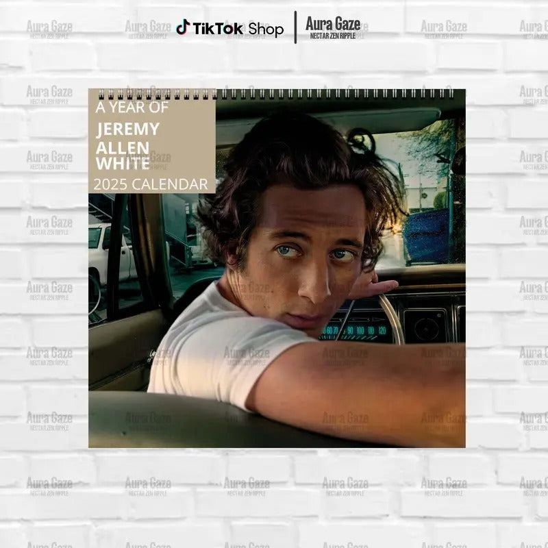 Jeremy Allen White 2025 Wall Calendar, The Bear Monthly Planner, Yes Chef Fan Gift, Fan Merch Celebrity Decor, Perfect...