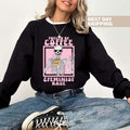 Jessie J Ross Fueled By Coffee And Feminist Rage Sweatshirt, Retro T-shirt, Skeleton Aesthetic Feminist Hoodie, Unisex...