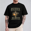 Jesus Because Of Him Heaven Knows My Name Christian Shirt Cotton Casual Street Style Crew Neck Short Sleeve T-Shirt...