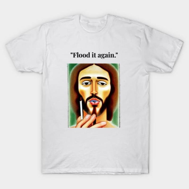 Jesus Christ Lightsaber brand Graphic T-Shirt