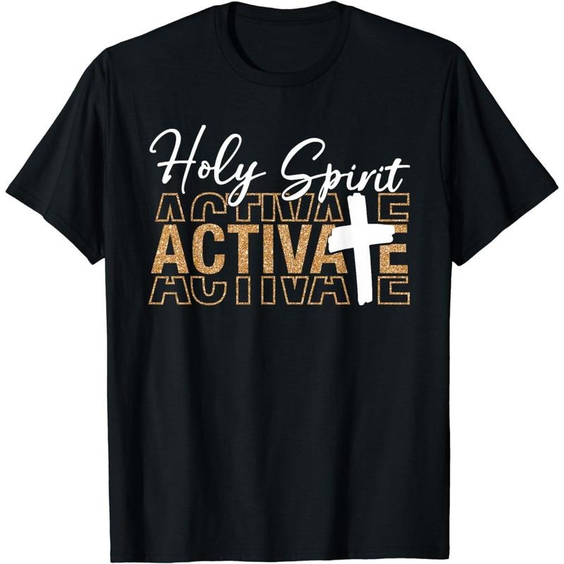 Jesus Christians Holy Spirit Activate Religious Men Women T-Shirt Made in USA Hoodie, Sweatshirt | RetroVerseTees.com