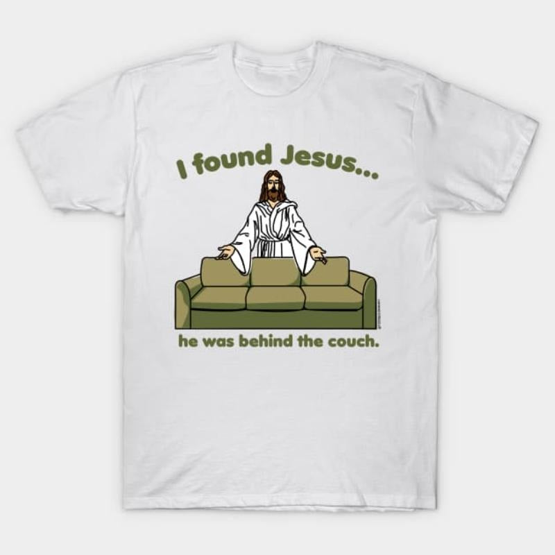 Jesus Couch Funny Christian T-Shirt - FOG & Comfortable Fit style 02 Hoodie, Sweatshirt | RetroVerseTees.com