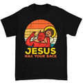Jesus Has Your Back Jiu Jitsu Retro Christian T Shirt Fun and Inspirational Design Hoodie, Sweatshirt | RetroVerseTees.com