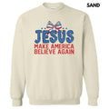 Jesus Make America Believe Sweatshirt T-Shirts, Hoodie | RetroVerseTees.com