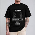 Jesus Paid Mouthless cat Spiky hair fighters Salvation Christian Funny Tee Pure Cotton Fabric Casual Streetstyle Crew...