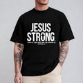 Jesus Strong Philippians 4:13 Tee Pure Cotton Casual Street Style Crew Neck Short Sleeve T-Shirt Tops Trendy For Women...