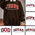 Jesus TNF Way TNF Truth TNF Life Sweatshirt, Faith, Hope, Grace, Squad, FOG Shirt, Bible Verse Faith Sweat, Faith-Based...