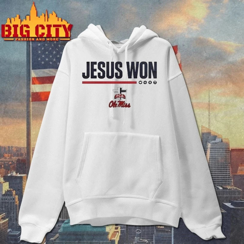 Jesus Won Ole Miss Football Shirt