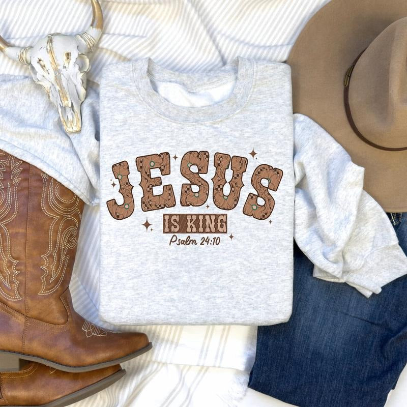 Jesus is King DTF Transfers - THIS IS NOT A SHIRT Hoodie, Sweatshirt | RetroVerseTees.com