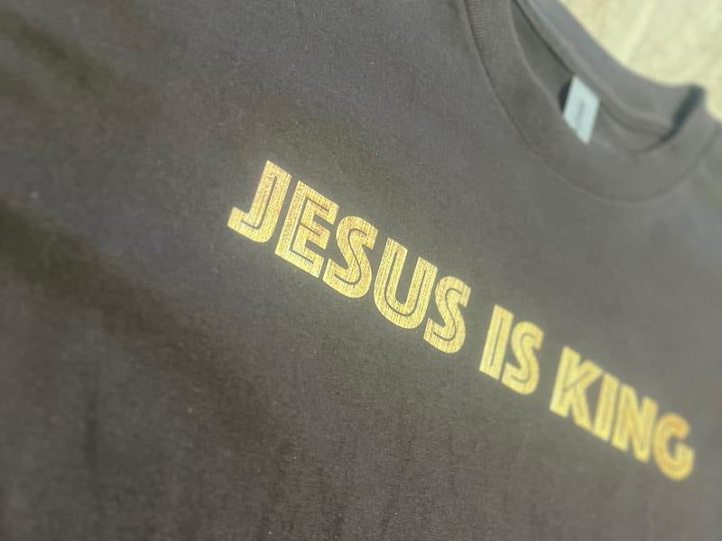Jesus is King Unisex Chocolate Brown T-shirt Hoodie, Sweatshirt | RetroVerseTees.com
