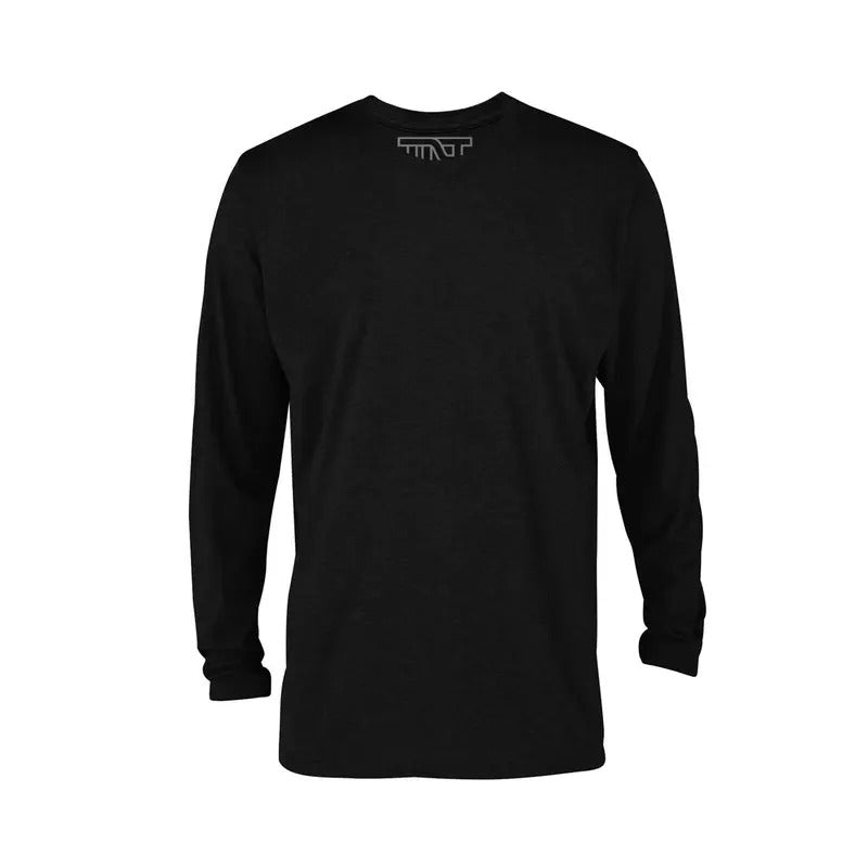 Jet Black Long Sleeve T-Shirt - Black Hoodie, Sweatshirt | RetroVerseTees.com