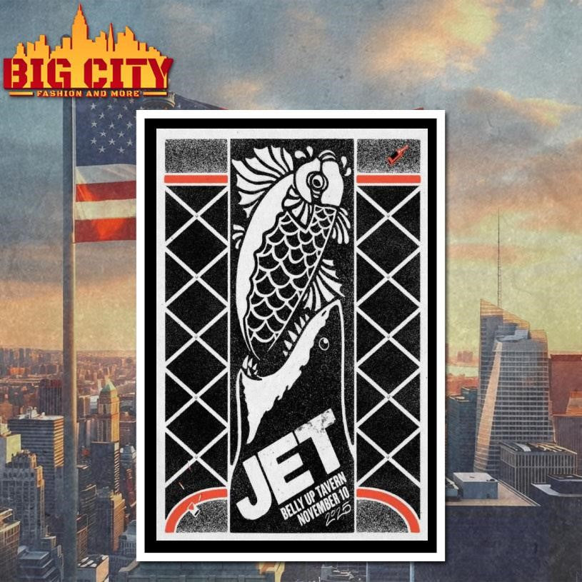 Jet The Band Nov 10 2025 Belly Up Tavern Poster shirt