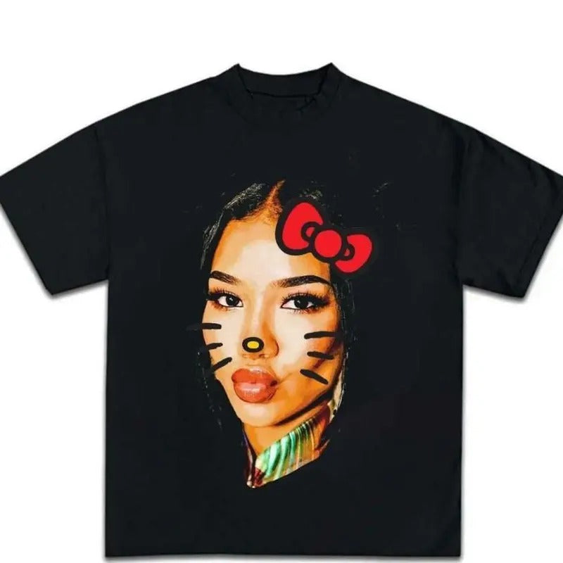 Jhene Kitty Big Face T-shirt, Rap Hip Hop Teestyle{n002}2 Hoodie, Sweatshirt | RetroVerseTees.com