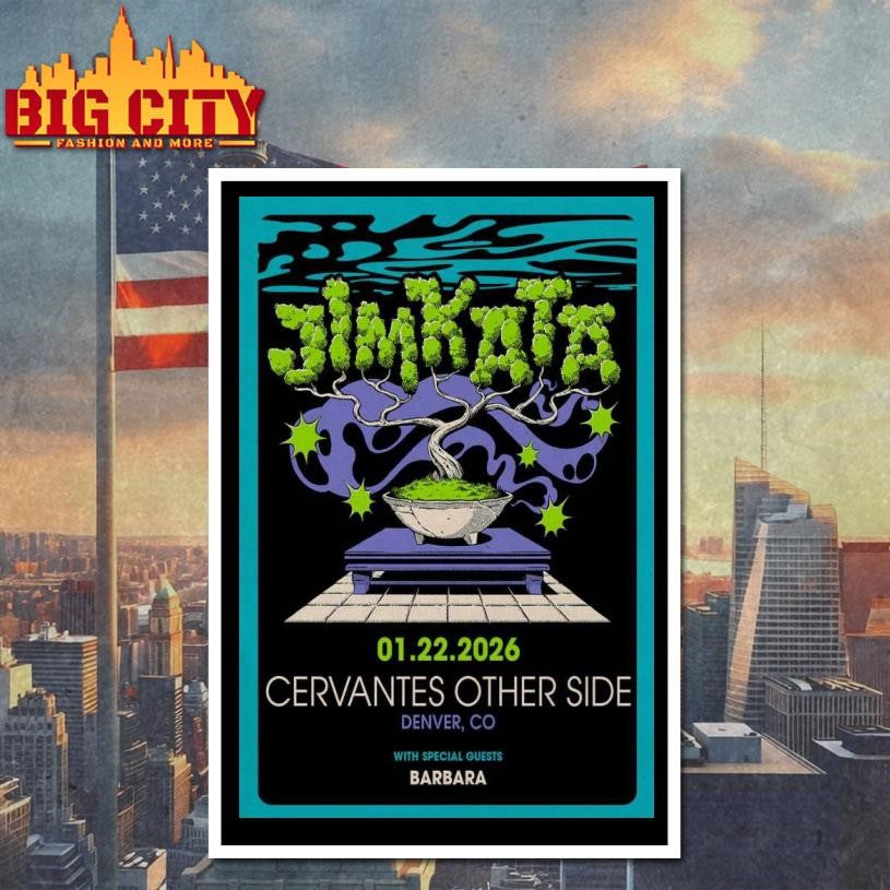 Jimkata Denver CO Concert Jan 22 2026 Poster shirt