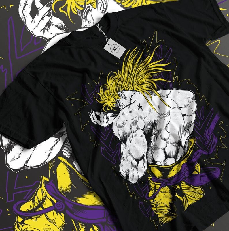 JoJo Bizarre Adventure Shirt Jotaro Kujo Tshirt Dio Giorno T-Shirt S-4XL Anime Shirt Hoodie, Sweatshirt | RetroVerseTees.com