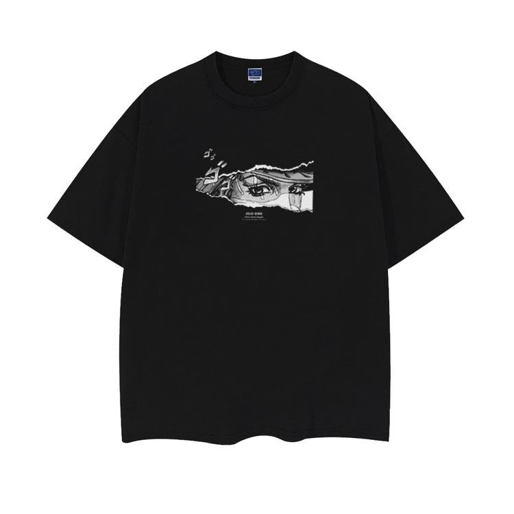 JoJo's Bizarre Adventure "Gyro Zeppeli's Gaze" Heavyweight Vintage Tee 100% Cotton OVERSIZED Anime T-shirt vintage...