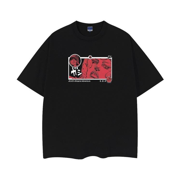 JoJo's Bizarre Adventure "Johnny Red" Heavyweight Vintage Tee 100% Cotton OVERSIZED Anime T-shirt Menswear Top Crew Necks...