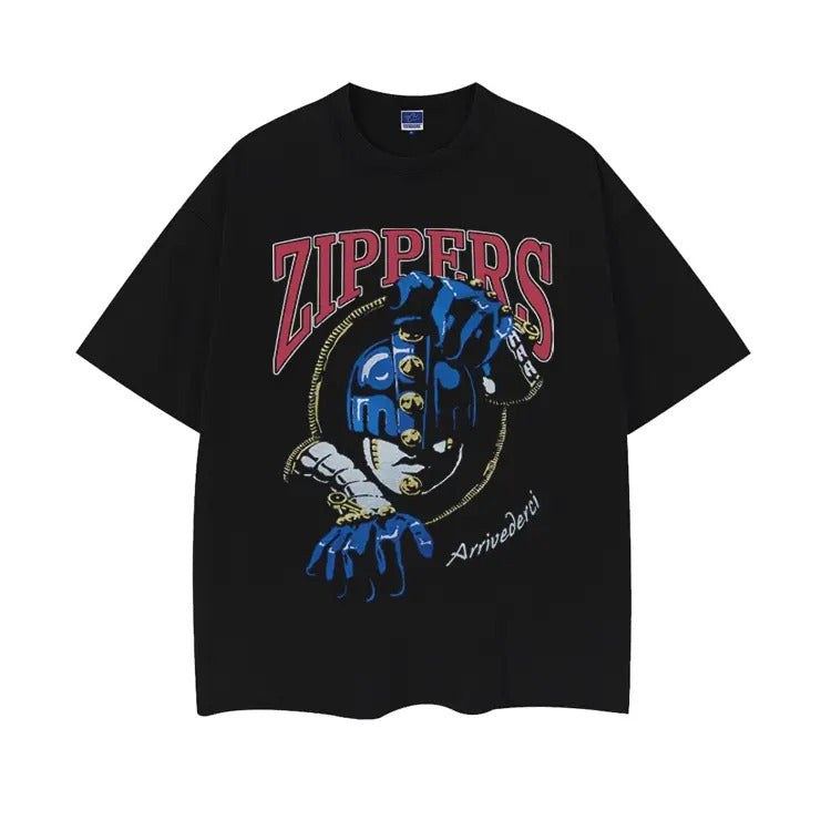 JoJo's Bizarre Adventure "Sticky Fingers" Heavyweight Vintage Tee 100% Cotton OVERSIZED Anime T-shirt Menswear Top...