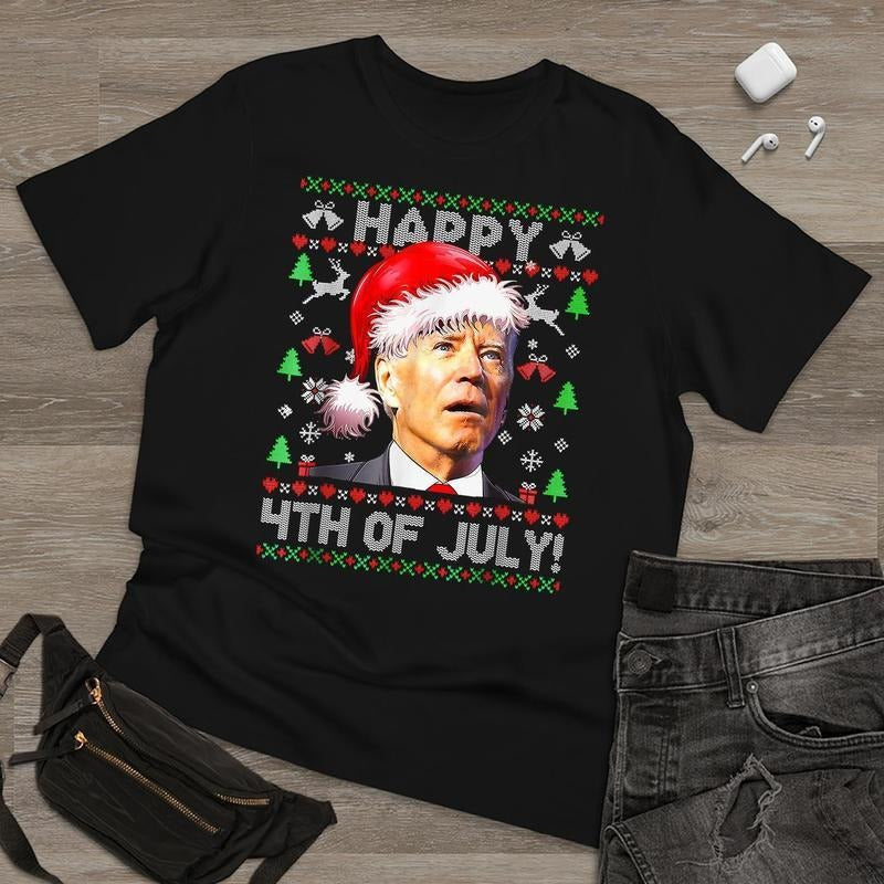 Joe Biden Christmas T-shirt, Gift for Christmas, All Size Hoodie, Sweatshirt | RetroVerseTees.com