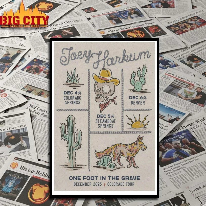 Joey Harkum December 2025 Tour Colorado Poster shirt