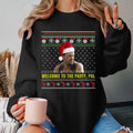 John McClane Welcome To The Party Ugly Christmas Sweater John McClane Die Hard Ugly Xmas Shirt Christmas Movie Sweatshirt...