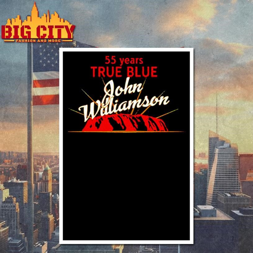 John Williamson 55 Years of True Blue shirt