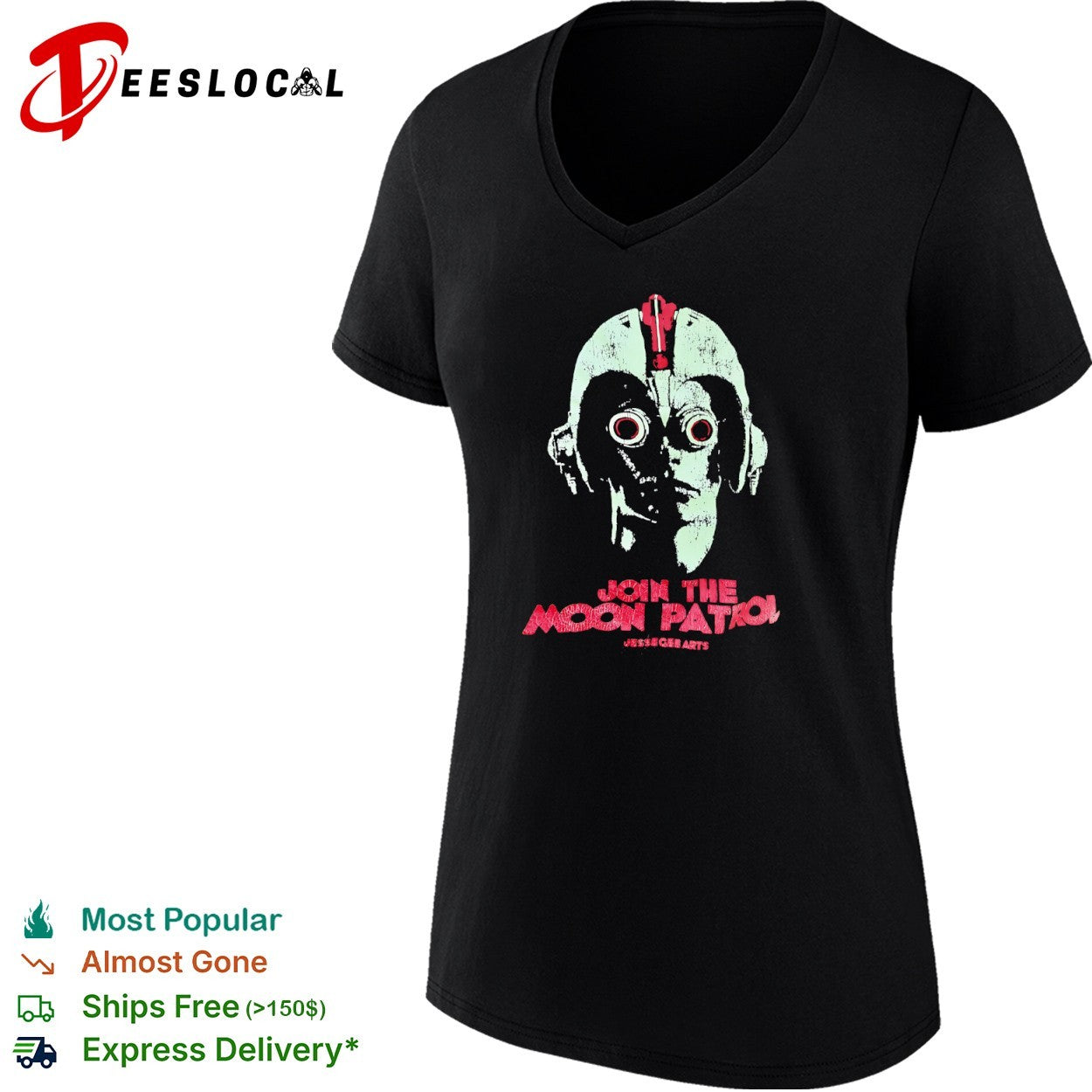 Join the Moon Patrol Jessegee Arts Distressed shirt