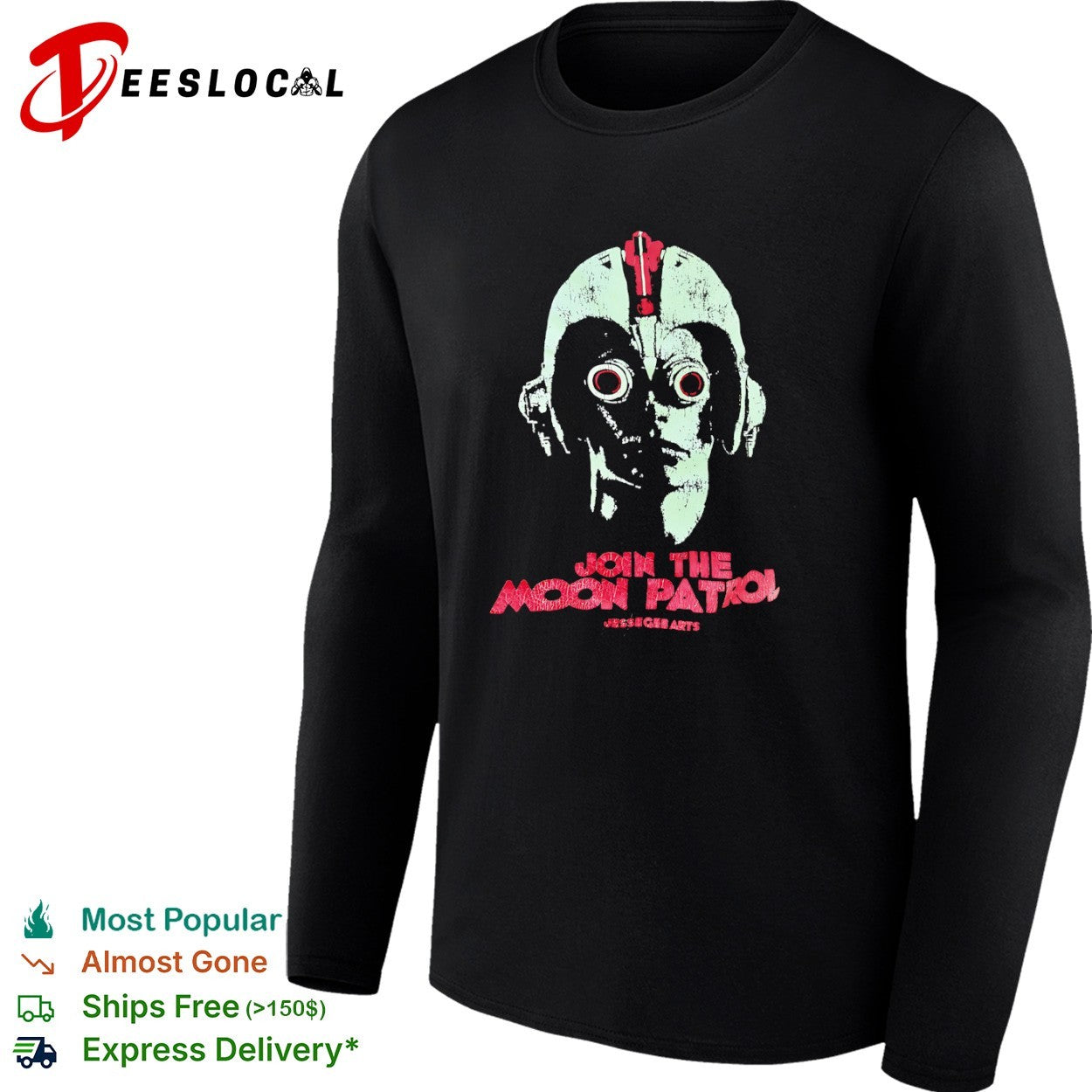 Join the Moon Patrol Jessegee Arts Distressed shirt