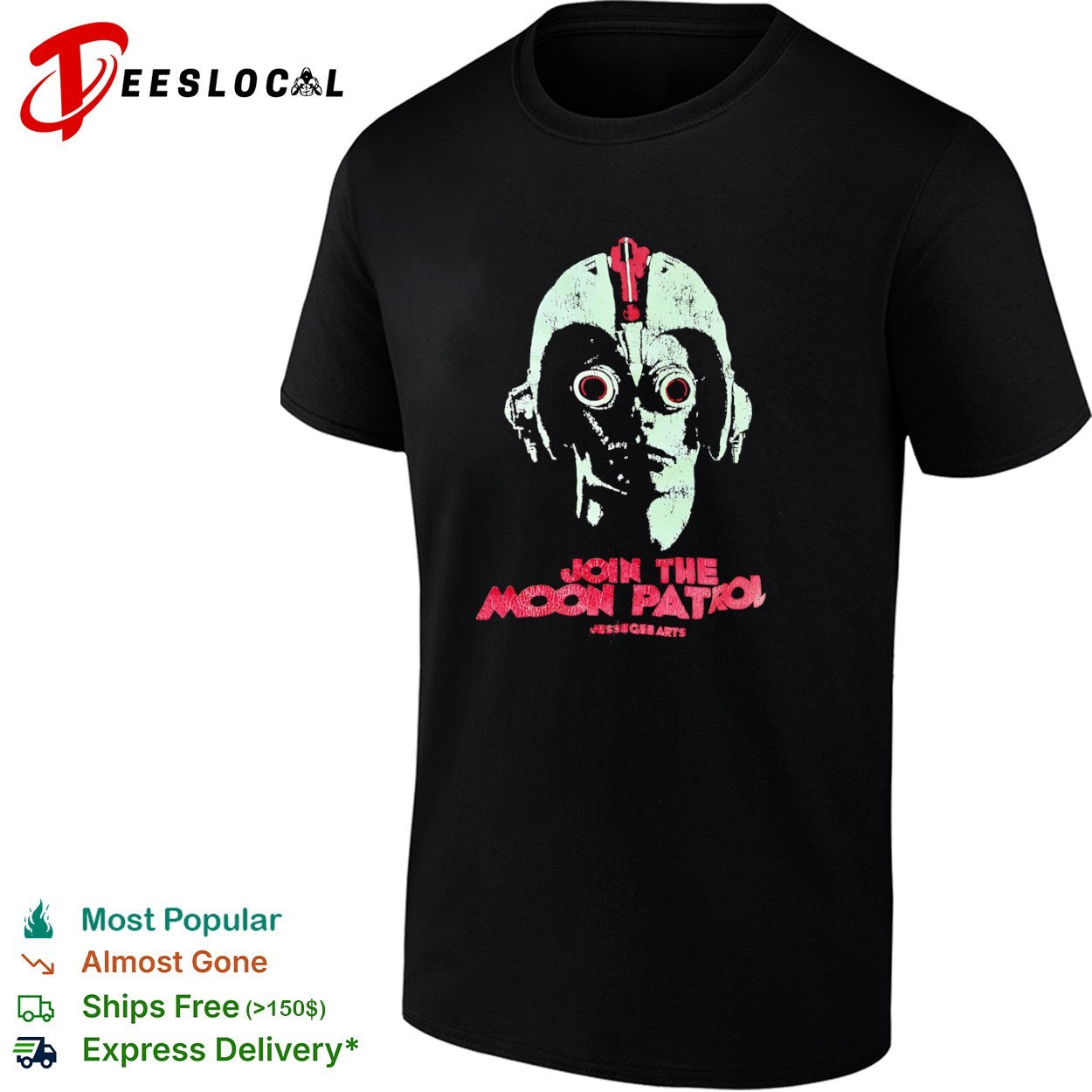 Join the Moon Patrol Jessegee Arts Distressed shirt