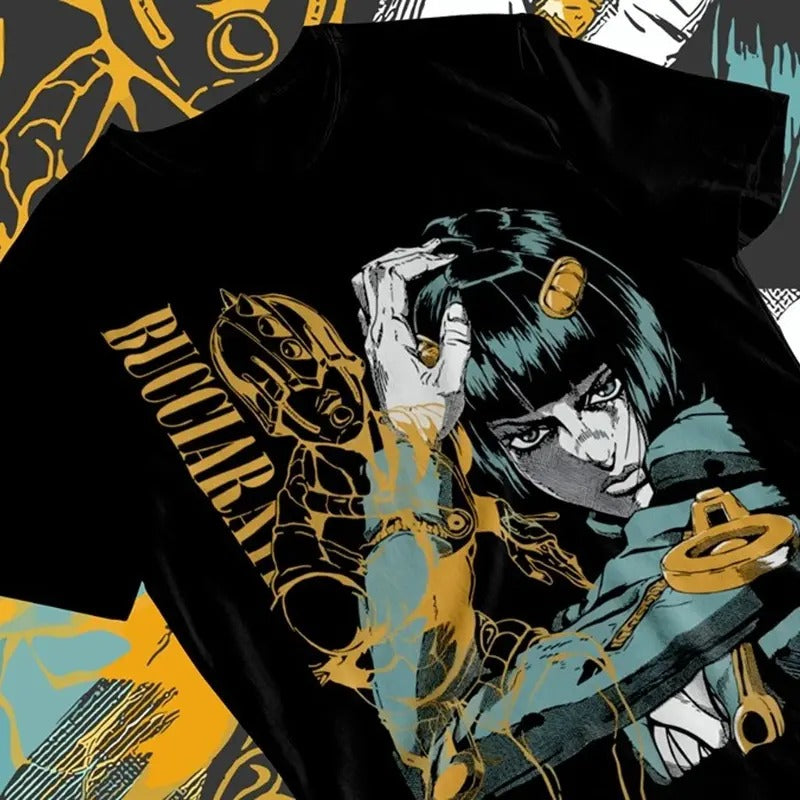 Jojo's Bizarre Adventure T-Shirt Bruno Bucciarati Anime Manga Soft Tee Unisex Full Size Hoodie, Sweatshirt