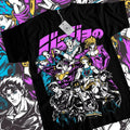 Jojo's Bizarre Adventure T-shirt Anime Manga Graphic Design Shirt Tee All Size Hoodie, Sweatshirt | RetroVerseTees.com