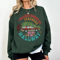 Jolliest Bunch Of Teachers This Side Of The Hallway Sweatshirt, Purple Van Shirt, Groovy Holiday Teacher Shirt, Teacher...