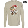 Jolly Smiling Santa Long Sleeve Comfort Colors T-Shirt Hoodie, Sweatshirt | RetroVerseTees.com
